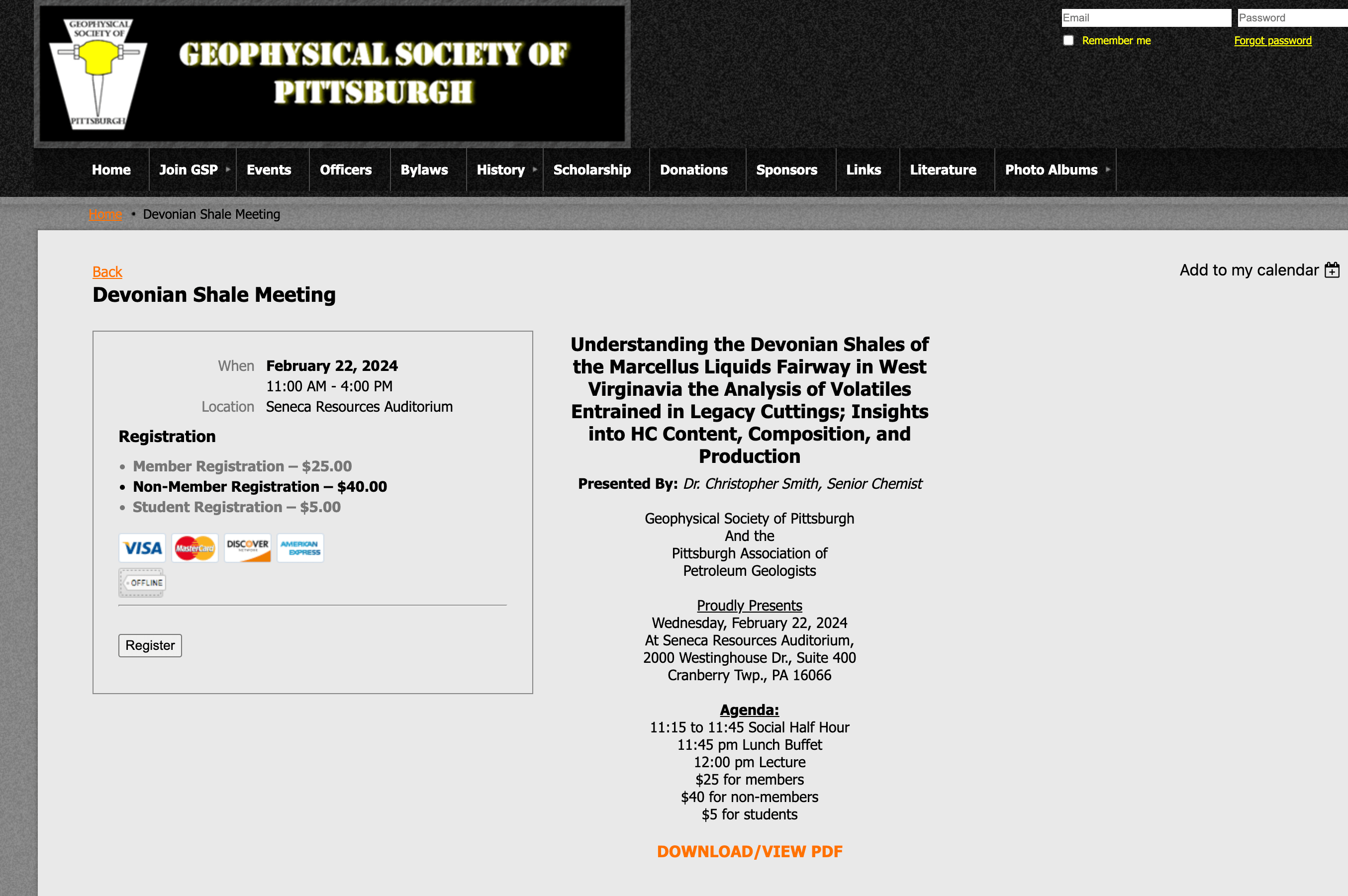 Devonian Shale Meeting